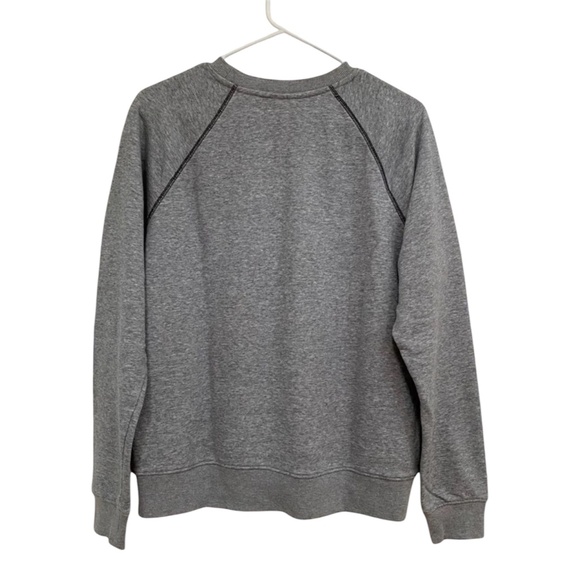 Fila Crewneck Long Sleeves Pullover Gray French Terry Sweatshirt Women's Size XL - Picture 2 of 11